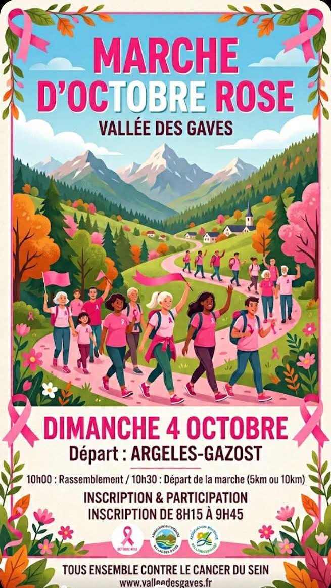 Octobre rose 2026 argeles-gazost