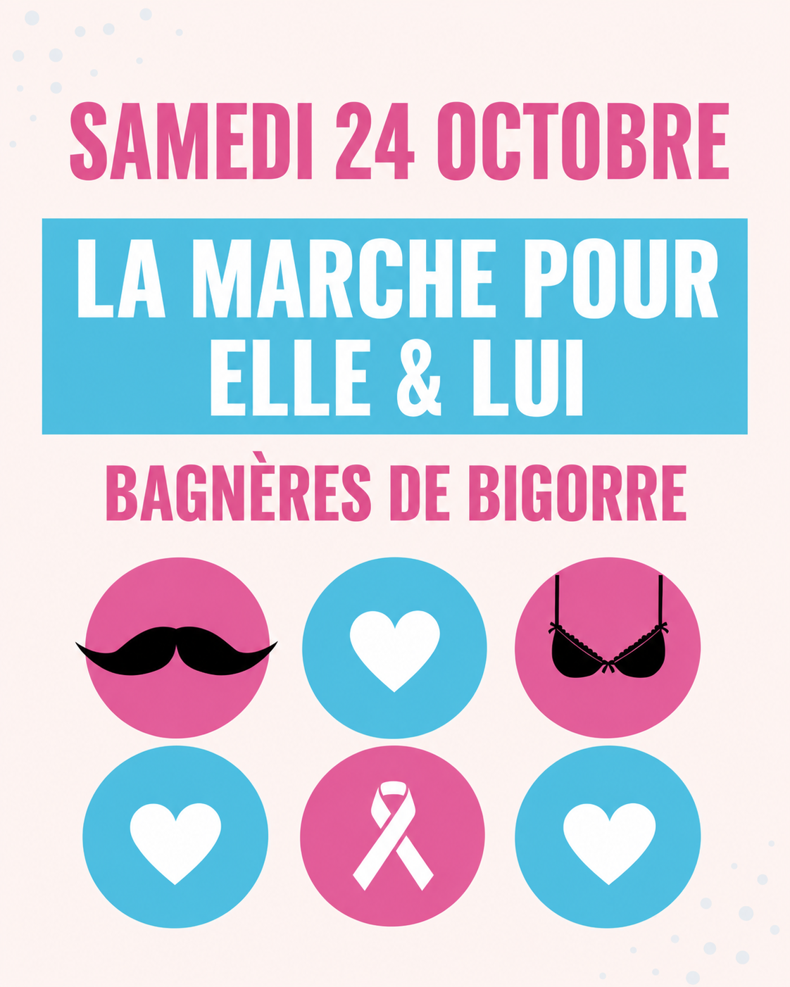 Marche Octobre Rose à Bagnères-de-Bigorre