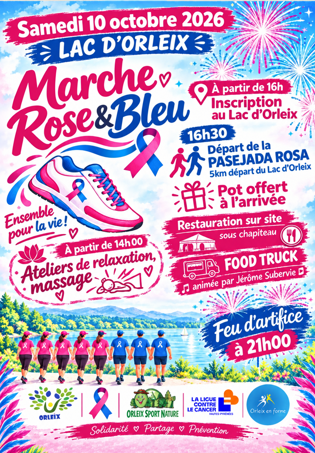 Marche Rose & Bleu à Orleix