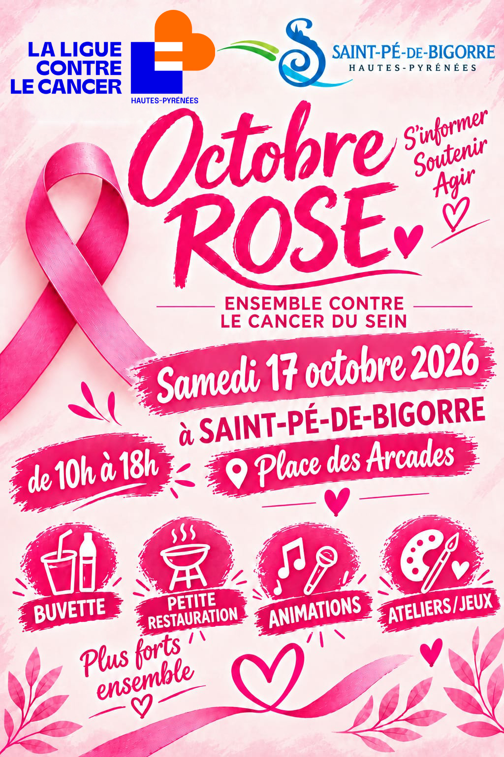 Octobre rose St Pe de Bigorre