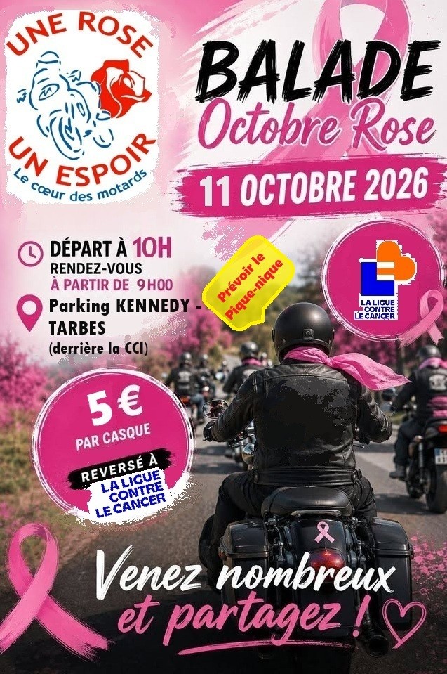 balade une rose un espoir octobre rose 2026